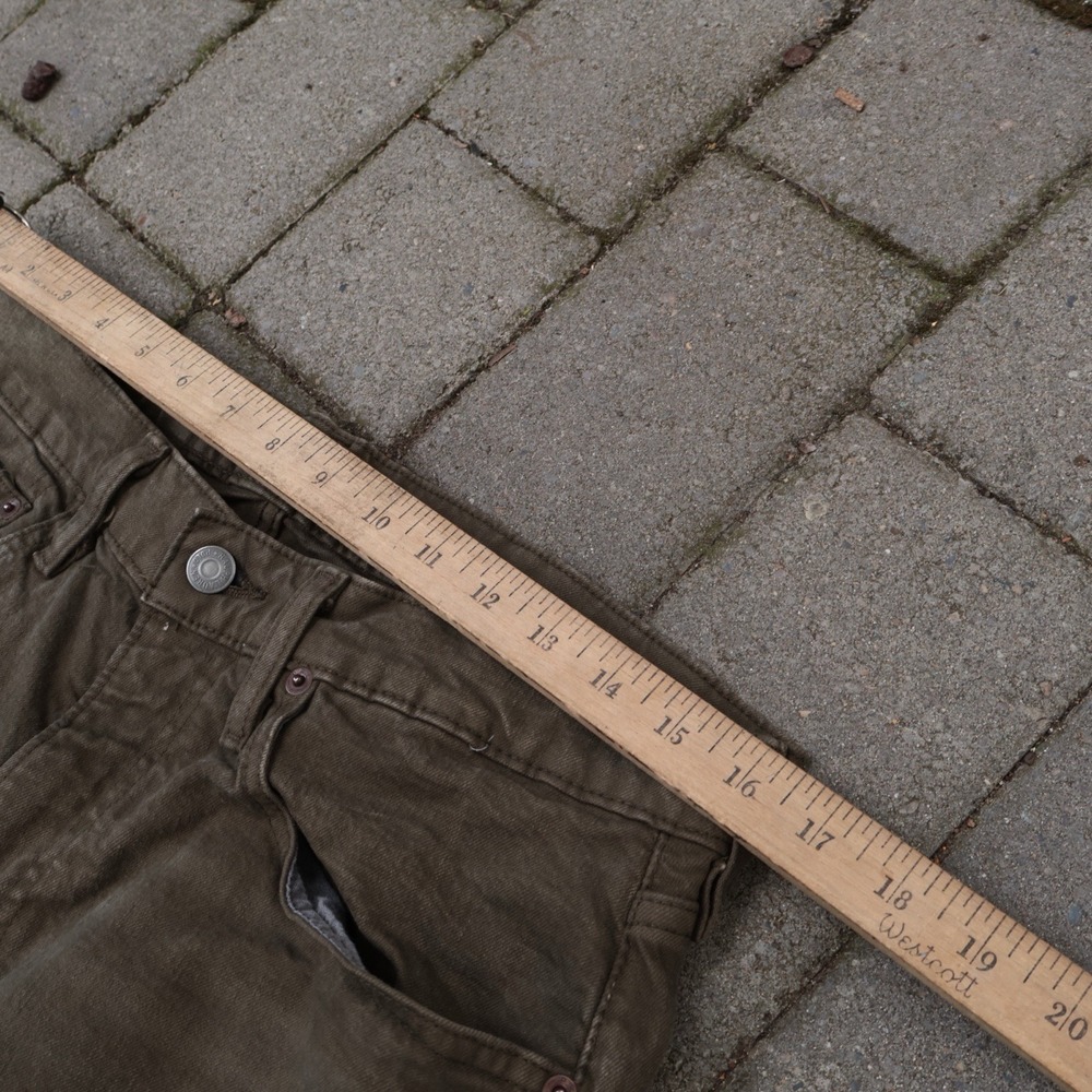 POLO RALPH LAUREN Grey Jeans Sullivan Slim Pant Pony RopeDyed Green 32x30 - Picture 5 of 10